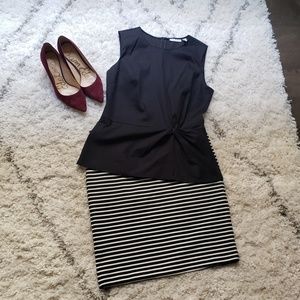 NWT Loft Petite Striped Skirt -Petite Med.